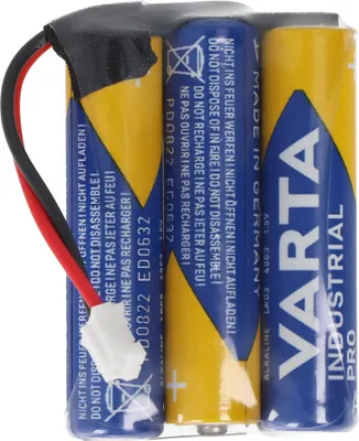Produktbild von Batteriepack 4,5V F1x3 Micro AAA mit Kabel und Stecker ersetzt Safe-O-Tronic 38400200, Steckertyp PHR-Serie
