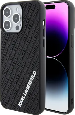 Immagine prodotto di Karl Lagerfeld Klhcp15X3Dmkrlk Custodia rigida in gomma 3D Multi Logo per Iphone 15 Pro Max 6.7 Czarny/Nero