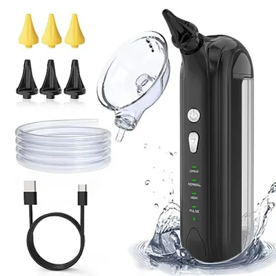 Produktbild von Elektrischer Ohrreiniger Ohrenschmalz Entferner, Ohrreiniger mit 4 Modi USB wiederaufladbares Ohrschmalz-Entfernungswerkzeug für Erwachsene und Kinder