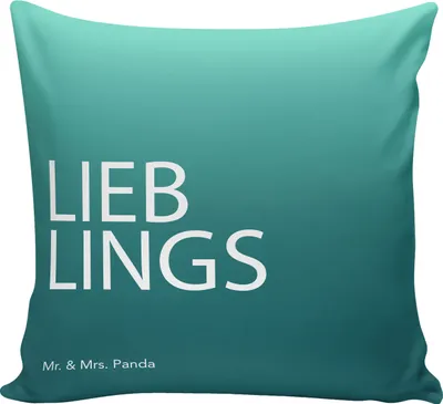 Produktbild von Mr. & Mrs. Panda Kissen 40x40 Papa - Aquarellblau - Geschenk, Gemütliches, Familie, Dekokissen, Kuschelkissen, Sofakissen, Vater, Bester, Couchkissen, Spruch, Papi