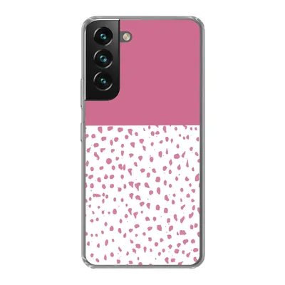 Produktbild von MuchoWow® Handyhülle Schutzhülle Hülle für Samsung Galaxy S22 Punkte - Rosa - Muster Silikon Softcase Handy Hülle - Mobiltelefonhülle