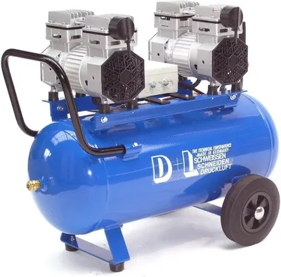 Produktbild von Druckluft Kompressor Silent Leise V4 180/8/50W Ölfrei Flüster Kompressor 50 ltr