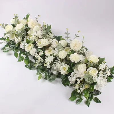 Produktbild von 50/100 Cm Custom Wedding Flower Wall Arrangement Supplies Silk Peony Künstliche Blume Row Decor Romantische Diyiron Arch Backdrop