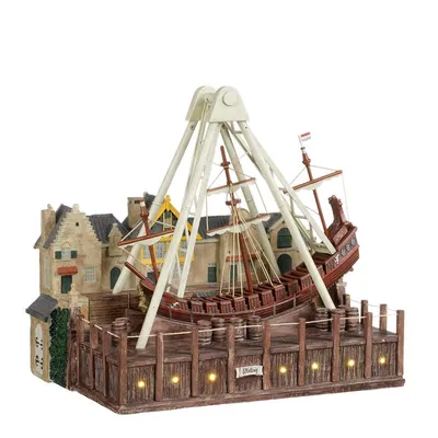 Produktbild von Luville Weihnachtsdorf Halve maan - 29x21x26 cm - Polyresin - Mehrfarbig