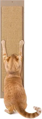 Productafbeelding van Sisal Krabplank voor aan de Muur - Grote Krabmat Kat - 70x17 cm