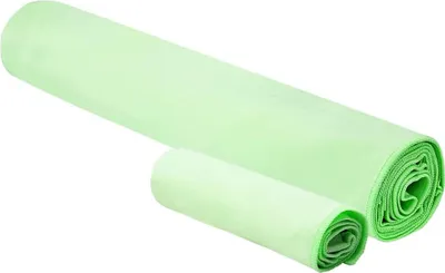 Image de vidaXL - Ensemble de deux serviettes de sport, vert, 50 x 30 cm, 200 x 100 cm