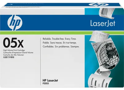 Produktbild von HP 05X Schwarz Original LaserJet Tonerkartusche mit hoher Reichweite, 6500 Seiten, Schwarz, 1 Stück(e)