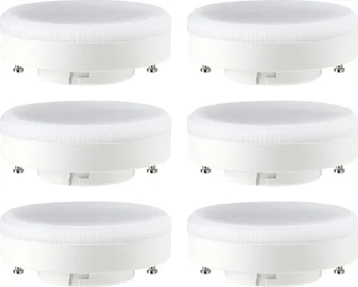 Produktbild von 6 x LED 5W GX53 matt 425lm Tageslicht 6500K kaltweiß Ø75x27mm