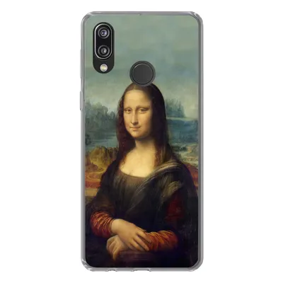 Produktbild von MuchoWow® Handyhülle Schutzhülle Hülle für Huawei P20 Lite (2020) Mona Lisa - Da Vinci - Gemälde Silikon Softcase Handy Hülle - Kartenhalter