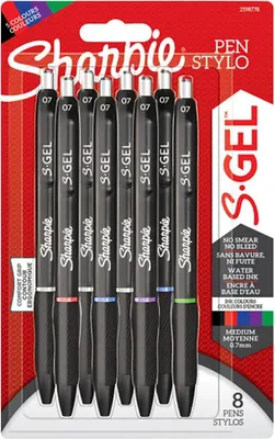 Obrázok produktu pre Sharpie 2198778 Gélové pero Sharpie S-GEL, 0,7 mm, rôzne, balenie po 8 ks