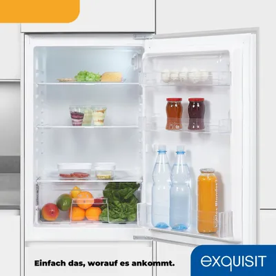 Produktbild von Exquisit Einbau Vollraumkühlschrank EKS131-V-040F | Nutzinhalt: 129 L | Einbaugerät