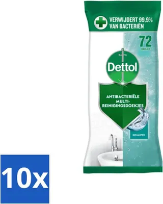 Immagine prodotto di Dettol - Salviette detergenti Ocean Fresh - Pulizia antibatterica - 72 salviette - confezione risparmio - 10 pezzi