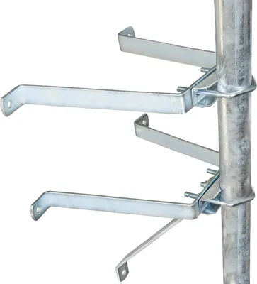 Produktbild von PremiumX Mauerhalter 30cm Stahl SAT Wandabstandshalter für Mast bis Ø 60mm