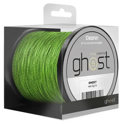 Image de DELPHIN GHOST 8+1, 600m, 0,16mm, 8.2kg / 18,08lbs, vert, ligne carpe, 101003053