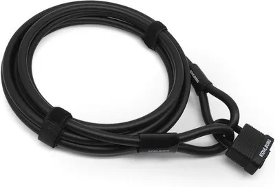 Imagen del producto de Cadenas de seguridad Unyqoos® de 5 metros: candado de acero sin llave para bicicletas y muebles de jardín, cable de 12 mm, receptáculo del candado endurecido, 2 correas de velcro