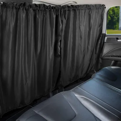 Produktbild von PAMASE Auto-Trennwand-Vorhang – breite Sichtschutz-Verdunkelung mit Aufbewahrung