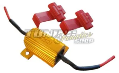 Produktbild von 1x Lastwiderstand Widerstand 25W 12V + Klemmen für LED SMD = CANBUS