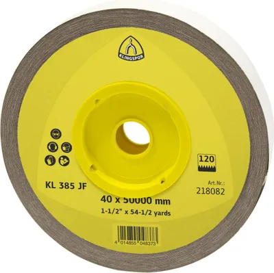 Image de KLINGSPOR Rouleau de toile abrasive KL 385 JF 50 m x 50 mm Granulométrie 320 - 218105