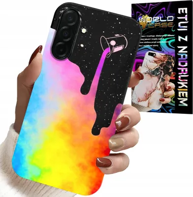 Obrázek produktu pro Pouzdro Pro Samsung Galaxy A56 5G - Duhové Barevné Vzory, Barva + Fólie