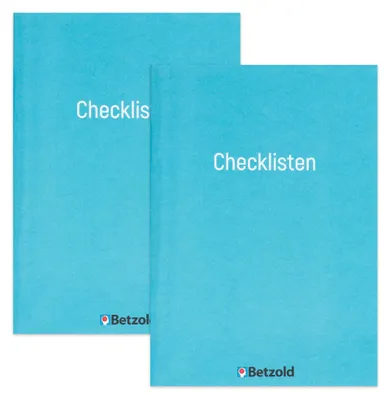 Produktbild von Betzold Listenhefte Checklisten, 2 Stück