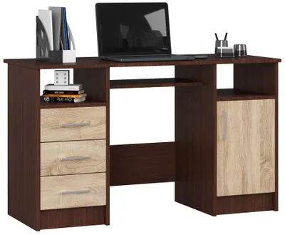 Produktbild von AKORD Furniture Factory IP0PANAWENSON001, Gerade, Rechteckige Form, Matt, Eichenfarben, Holz, 3 Schublade(n), 520 mm