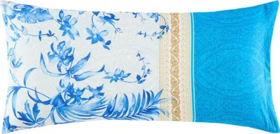 Obrázok produktu pre Bassetti obliečka na vankúš IBISCUS TATTOO Farba B1 BLUE Veľkosť 40x80