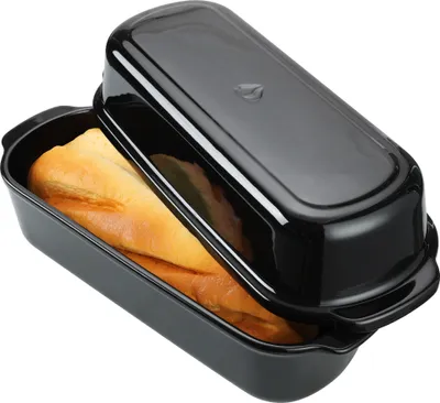 Produktbild von Navaris Brottopf - Toastbrot Backform - Brottopf zum Backen - Tontopf Brot - Brotbackschale - Toastbrotform - Spülmaschinenfest - Keramik - 34 x 14 cm