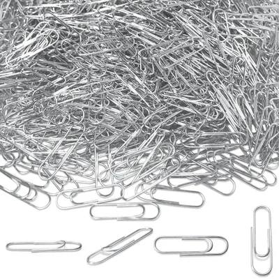 Productafbeelding van 1000 Stuks Kantoorclips 28 mm Zilver Metaal Klemmen