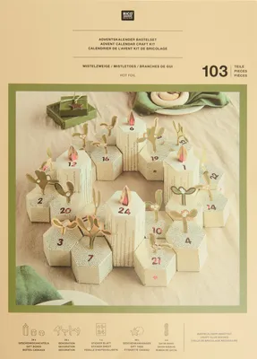 Produktbild von Adventskalender Bastelset , MistelzweigeMix