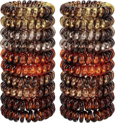 Produktbild von Famanu Spiralförmige Haargummis, 20 Stück - Traceless, für Damen und Mädchen