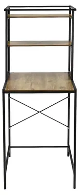 Image de Meuble de rangement pour lave-linge - Armoire avec 3 niveaux - Étagère pour lave-linge, à placer au-dessus de la machine - 69 x 60 x 176,5 cm