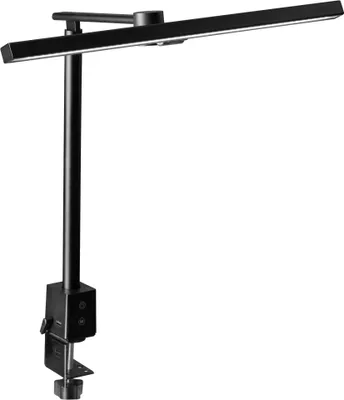 Image de Alco-Albert - Lampe de bureau LED avec pince, 50 cm, noire