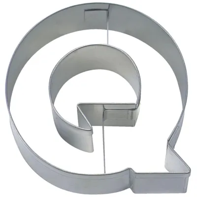 Produktbild von Städter Ausstecher Buchstabe Q, Ausstechform, Plätzchenform, Keks, Plätzchen, Edelstahl, 6.5 cm, 112865