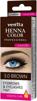 Produktbild von Venita Professioneller Augenbrauen- und Wimpernfarbgel 3.0 Braun