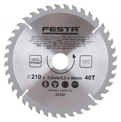 Obrázek produktu pro Kotouč pilový FESTA 22332 SK 210/3,2/30mm 40T