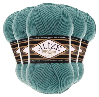 Strickgarn ALIZE SUPERLANA KLASIK 164 graublau