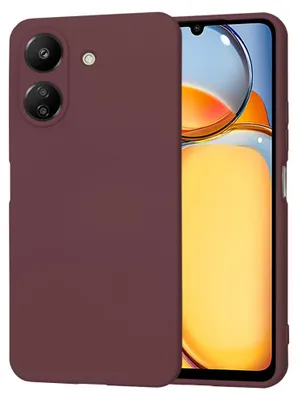 Produktbild von Techsuit Soft Flex Back Cover Hülle für Xiaomi Redmi 13C 4G/Xiaomi Poco C65 - Pflaumenrot