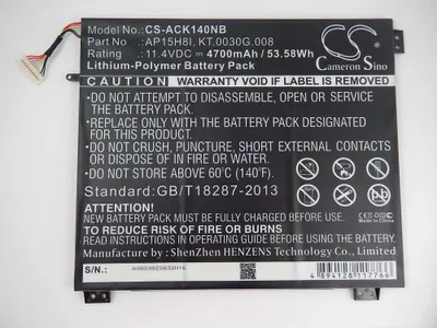 Produktbild von vhbw Akku kompatibel mit Acer Swift 1 SF114-31-C5NK, SF114-31-C534, SF114-31-C562, SF114-31-C4PR Notebook (4700 mAh, 11,4 V, Li-Polymer)