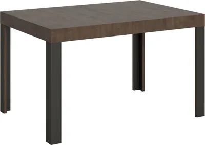 Produktbild von Ausziehbarer Tisch 90x130/234 cm Walnusslinie mit anthrazitfarbenem Gestell