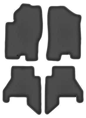 Image de Tapis de sol en moquette pour Nissan Pathfinder 2005-2010 (5 places) – jeu 4 pièces, gris graphite, sur mesure – Wielganizator DURBAN