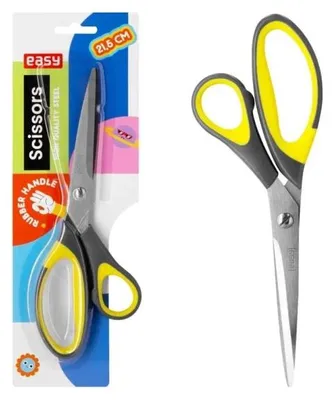 Obrázok produktu pre Kancelárske nožnice 21,5 cm, pogumované rukoväte