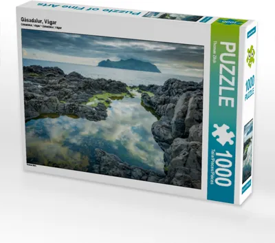 Produktbild von Calvendo Gásadalur, Vágar 1000 Teile Puzzle quer 640x480mm, Zilch Thomas; 7454292