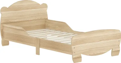 Obrázek produktu pro AIYAPLAY Dětská postel, postel pro mládež, postel ve tvaru domečku s motivem medvídků, herní postel pro děti ve věku 3–6 let