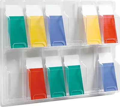 Immagine prodotto di helit Wandprospekthalter transparent 1/3 DIN A4 (H6259802)