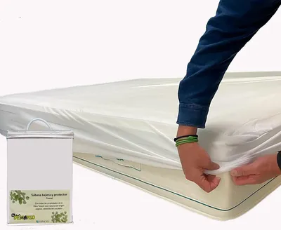 Productafbeelding van Matrasbeschermer 160 Lyocell - Waterdicht en Ademend - Wit