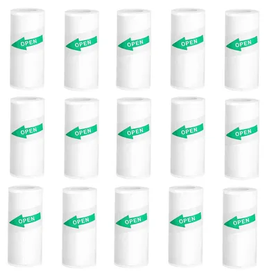 Imagen del producto de Papel térmico para impresoras, de 57 x 25 mm, 15 rollos, para mini impresoras de etiquetas