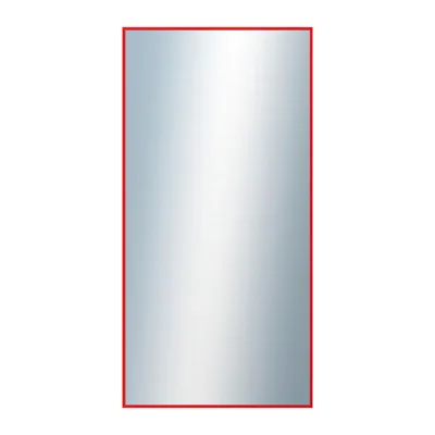 Obrázek produktu pro DANTIK - Zarámované zrcadlo - rozměr s rámem cca 50x100 cm z lišty Hliník červená | P01-098 (7001098)
