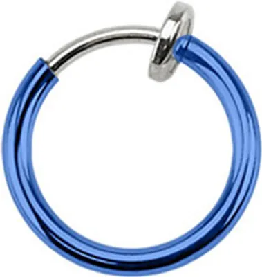 Produktbild von Nasenring Fake Nasenpiercing Septum Clicker Piercing Helix Titan plattiert