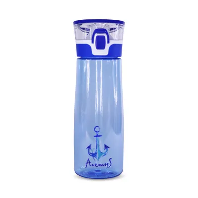 Image de Bouteille d'eau ANEMOSS Tritan 600 ml – Sans BPA, durable et polyvalente, design haut de gamme et sain, idéale pour le sport, les voyages et le quotidien, bleue