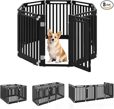 Imagen del producto de Área de juego para cachorros, corral para perros, color , con 8 paneles